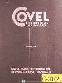 Covel-Covel No. 15, Handfeed, Surface Grinder, Operations Manual-No. 15-06